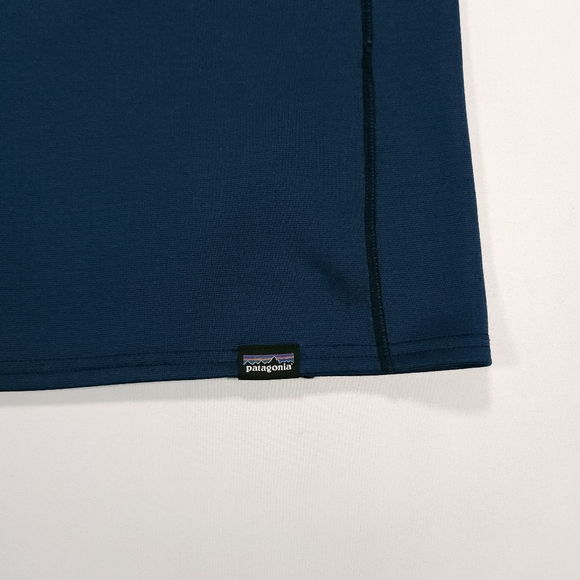 Patagonia Capilene Base Layer Midweight 1/4 Zip Mens M Polartec Blue Great Cond - Picture 5 of 14